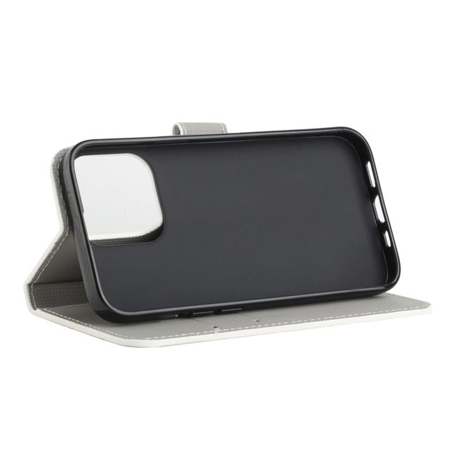 iPhone 13 Pro Phone Case - Leather Book Cover Image Series - Angry Smiley