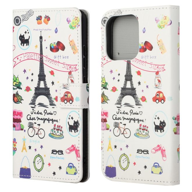 iPhone 13 Pro Phone Case - Leather Bookcover Image Series - Paris