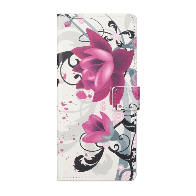 iPhone 13 Pro Phone Case - Leather Book Cover Image Series - Lotus Flower
