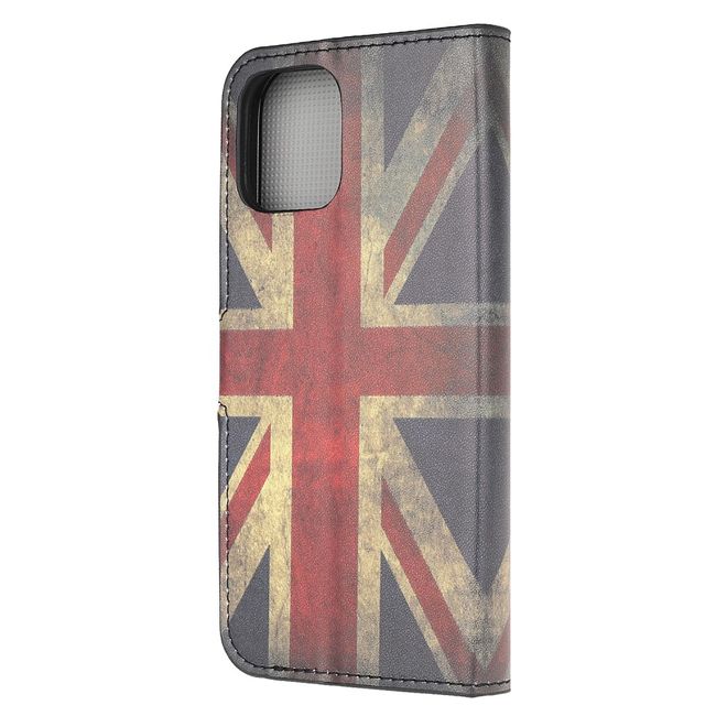 iPhone 13 mini Handy Hülle - Leder Bookcover Image Series - UK Flagge