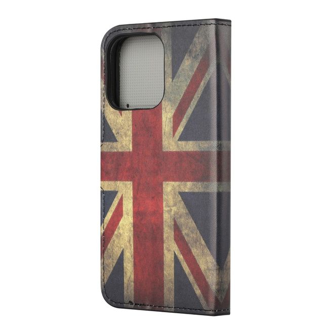 iPhone 13 Handy Hülle - Leder Bookcover Image Series - UK Flagge