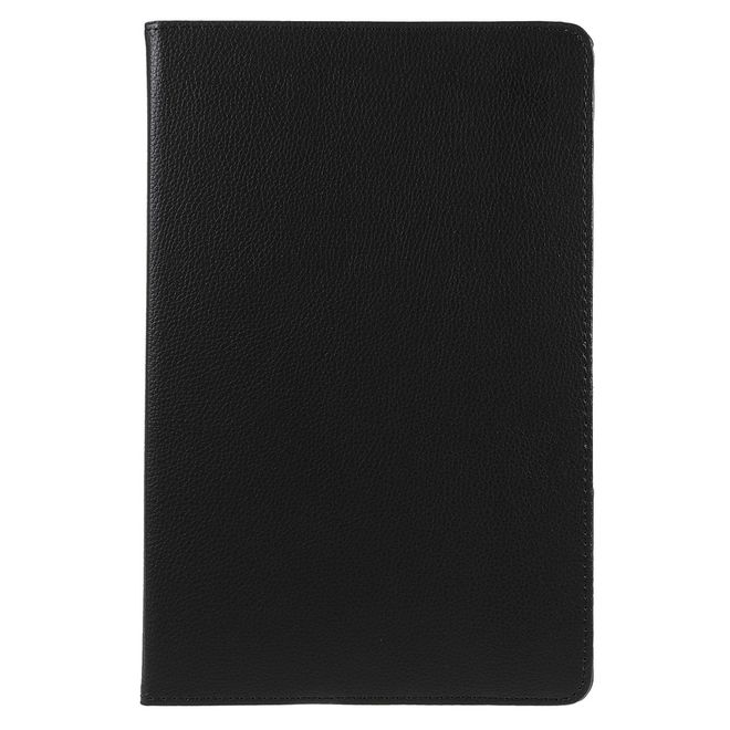 Lenovo Tab P12 Pro Case - 360° Rotating Leather Case - Black