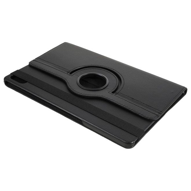 Lenovo Tab P12 Pro Case - 360° Rotating Leather Case - Black