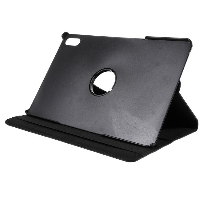 Lenovo Tab P12 Pro Case - 360° Rotating Leather Case - Black
