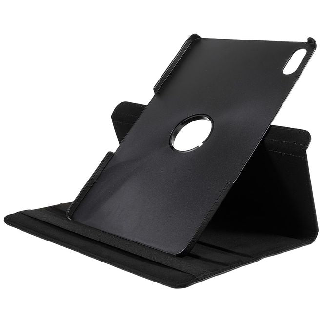 Lenovo Tab P12 Pro Case - 360° Rotating Leather Case - Black