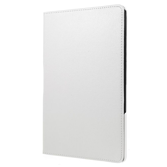 Lenovo Tab P12 Pro Case - 360° Rotating Leather Case - White