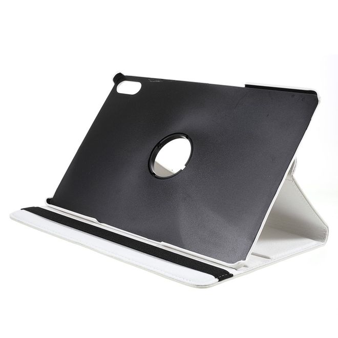 Lenovo Tab P12 Pro Case - 360° Rotating Leather Case - White