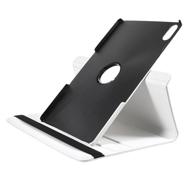 Lenovo Tab P12 Pro Case - 360° Rotating Leather Case - White