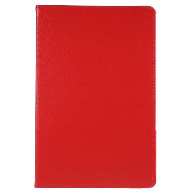 Lenovo Tab P12 Pro Hülle - 360° rotierbares Case aus Leder - rot