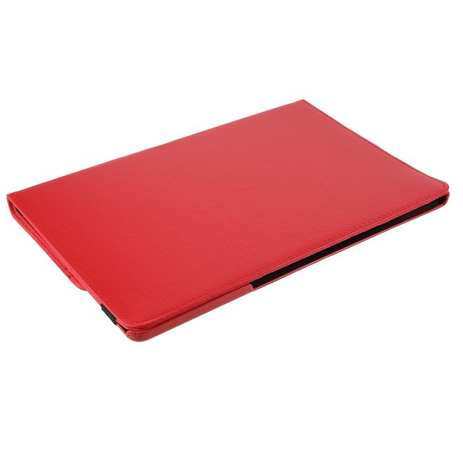 Lenovo Tab P12 Pro Hülle - 360° rotierbares Case aus Leder - rot
