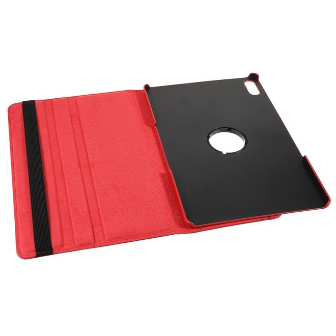 Lenovo Tab P12 Pro Hülle - 360° rotierbares Case aus Leder - rot