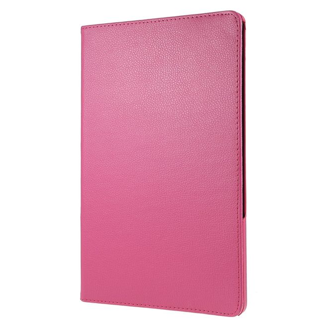 Lenovo Tab P12 Pro Hülle - 360° rotierbares Case aus Leder - rosa