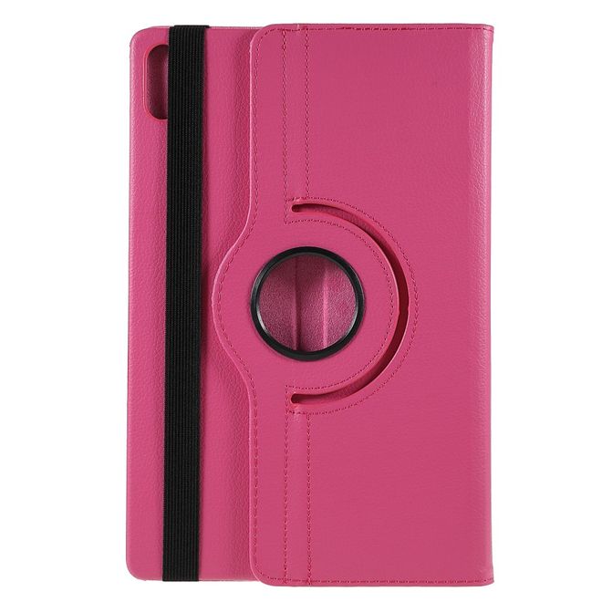 Lenovo Tab P12 Pro Hülle - 360° rotierbares Case aus Leder - rosa