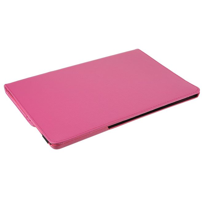Lenovo Tab P12 Pro Hülle - 360° rotierbares Case aus Leder - rosa