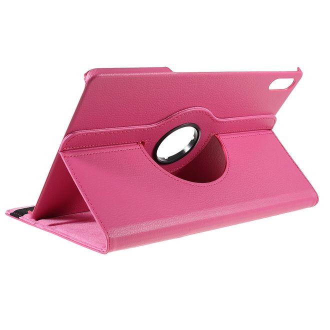 Lenovo Tab P12 Pro Hülle - 360° rotierbares Case aus Leder - rosa