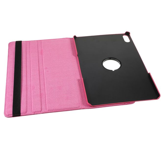 Lenovo Tab P12 Pro Hülle - 360° rotierbares Case aus Leder - rosa