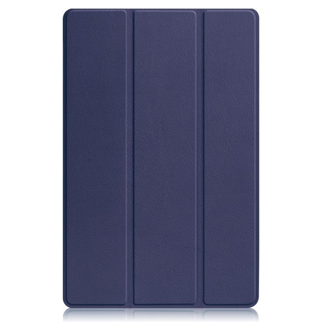 Lenovo Tab P12 Pro Leder Hülle - dreifach faltbar - blau