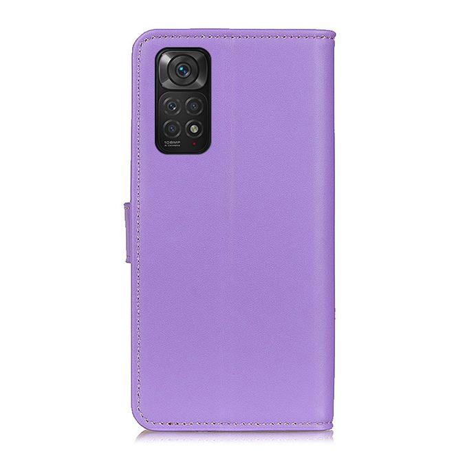 Xiaomi Redmi Note 11S / 11 Handy Hülle - Classic II Leder Bookcover Series - purpur