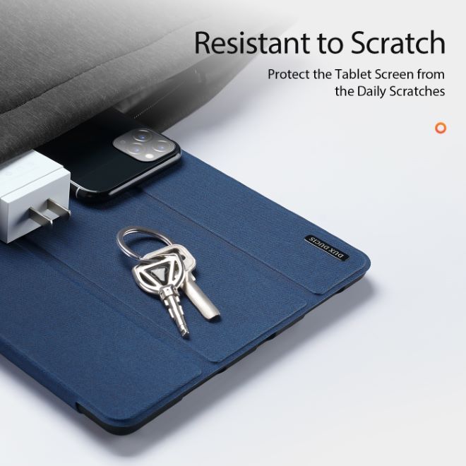 Dux Ducis - Samsung Galaxy Tab S8 Ultra Hülle - Leder Smart Flip Case - Domo Series - blau