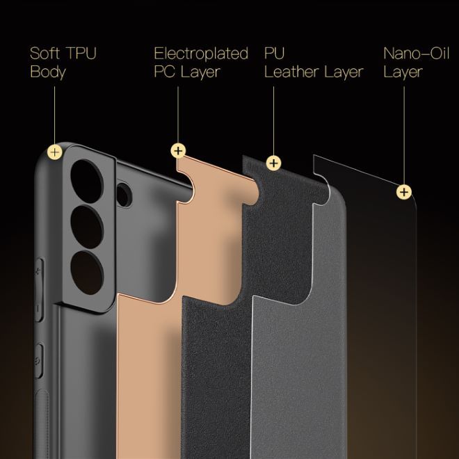 Dux Ducis - Samsung Galaxy S22+ Hülle - Edles Hardcase - Yolo Series - schwarz