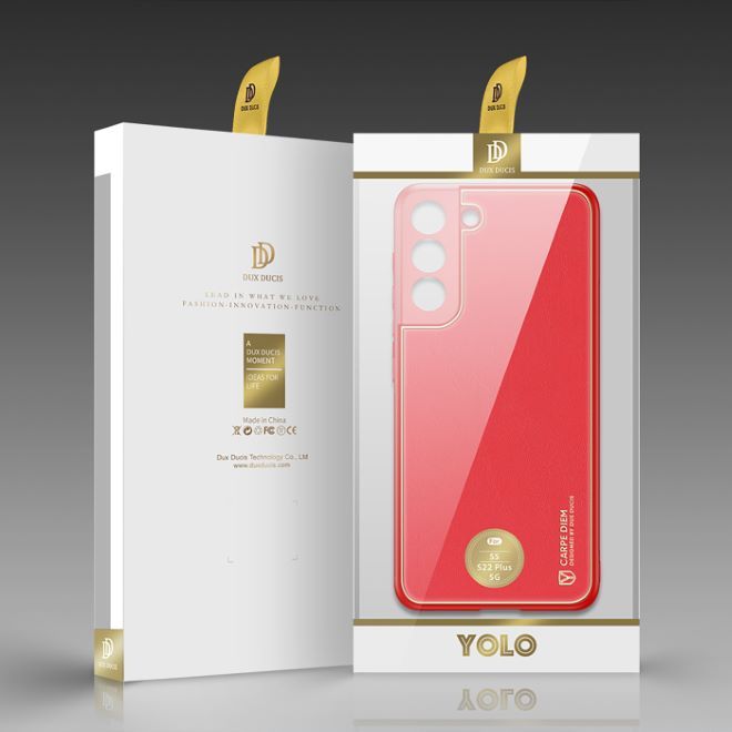 Dux Ducis - Samsung Galaxy S22+ Hülle - Edles Hardcase - Yolo Series - rot