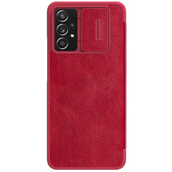 Nillkin - Samsung Galaxy A73 5G Hülle - Leder Book Case - Qin Pro Series - rot