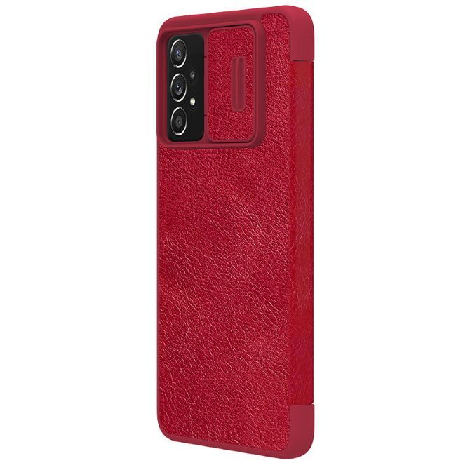 Nillkin - Samsung Galaxy A73 5G Hülle - Leder Book Case - Qin Pro Series - rot