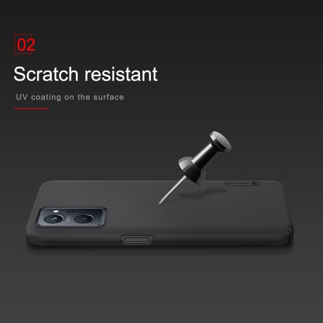 Nillkin - Realme 9i / Oppo A96 / Oppo A76 Hülle - Kunststoff Case - Super Frosted Shield Series - schwarz