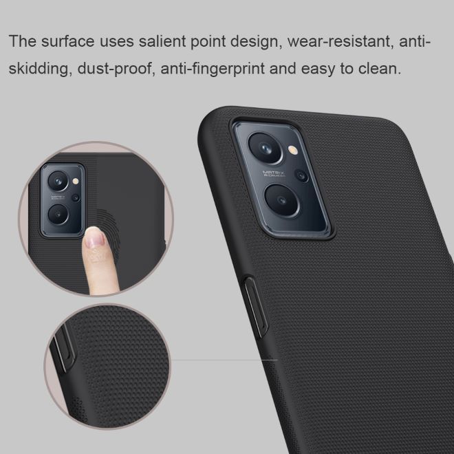 Nillkin - Realme 9i / Oppo A96 / Oppo A76 Hülle - Kunststoff Case - Super Frosted Shield Series - rot