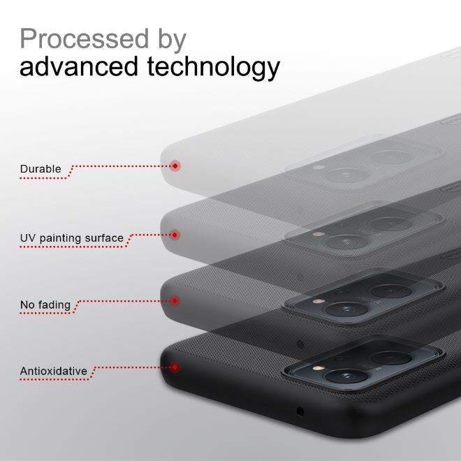 Nillkin - Realme 9i / Oppo A96 / Oppo A76 Hülle - Kunststoff Case - Super Frosted Shield Series - weiss