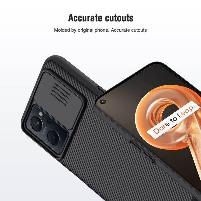Nillkin - Realme 9i / Oppo A96 / Oppo A76 Hülle - Plastik Hardcase - CamShield Series - schwarz