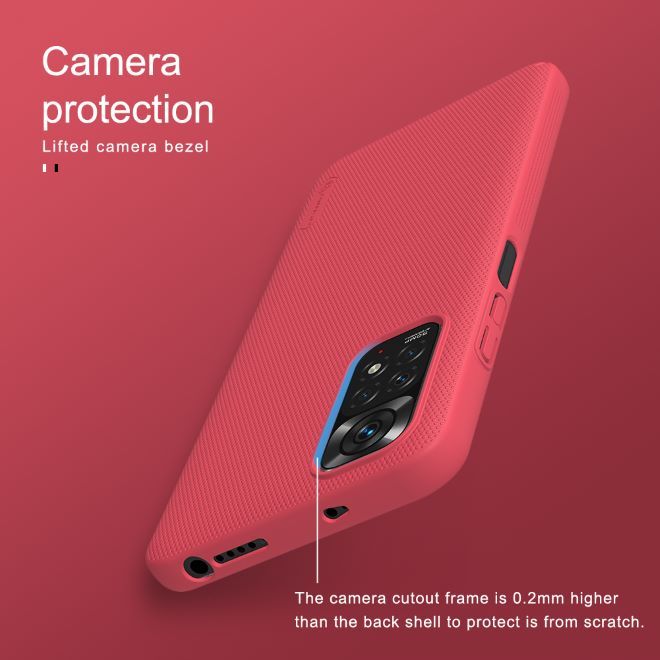 Nillkin - Xiaomi Redmi Note 11S / 11 Hülle - Kunststoff Case - Super Frosted Shield Series - blau