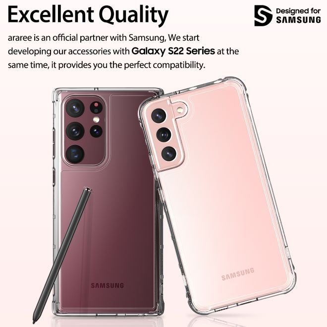 Araree - Samsung Galaxy S22+ Hülle - Case aus TPU Plastik - Anti-Slip Grip - Flexield Series - transparent