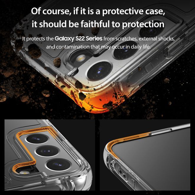 Araree - Samsung Galaxy S22+ Hülle - Case aus TPU Plastik - Anti-Slip Grip - Flexield Series - schwarz