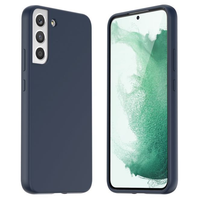 Araree - Samsung Galaxy S22+ Hülle - Sanftes Silikon Softcase - Typoskin Series - blau