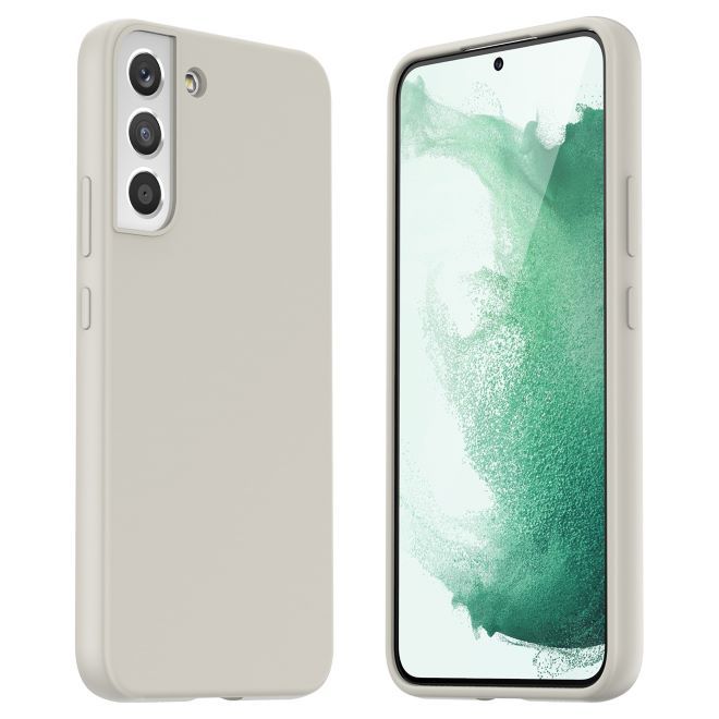Araree - Samsung Galaxy S22+ Hülle - Sanftes Silikon Softcase - Typoskin Series - grau