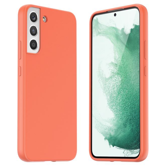 Araree - Samsung Galaxy S22+ Hülle - Sanftes Silikon Softcase - Typoskin Series - orange