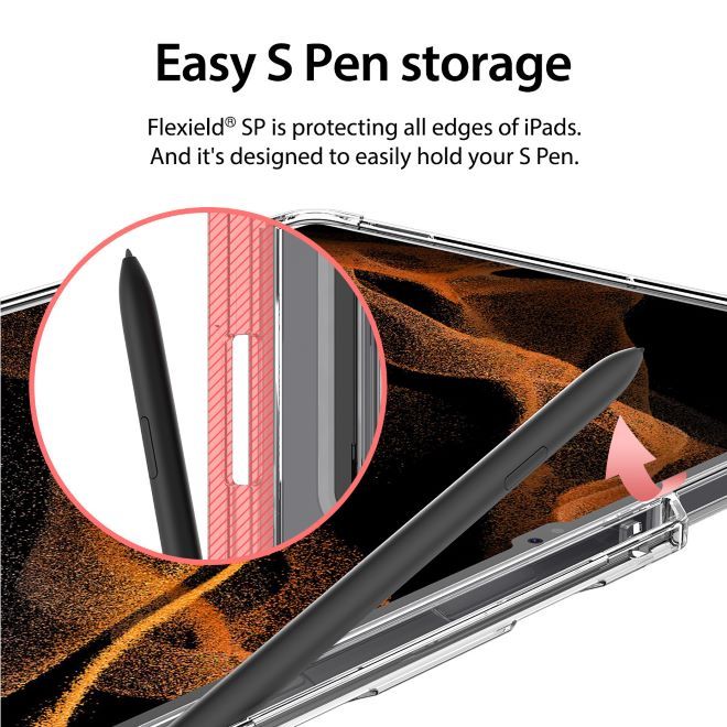 Araree - Samsung Galaxy Tab S8 Hülle - Softcase aus TPU Plastik - Flexield SP Series - transparent