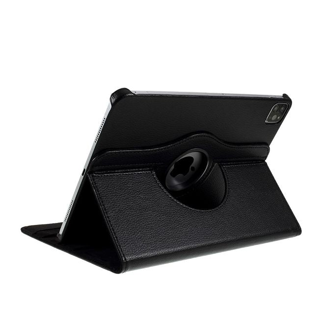 Étui pour iPad Air (2022) / iPad Air (2020) - Étui en cuir rotatif à 360° - Noir