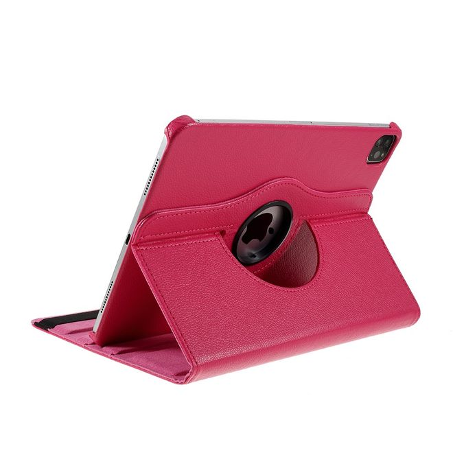 Étui pour iPad Air (2022) / iPad Air (2020) - Étui en cuir rotatif à 360° - Rose