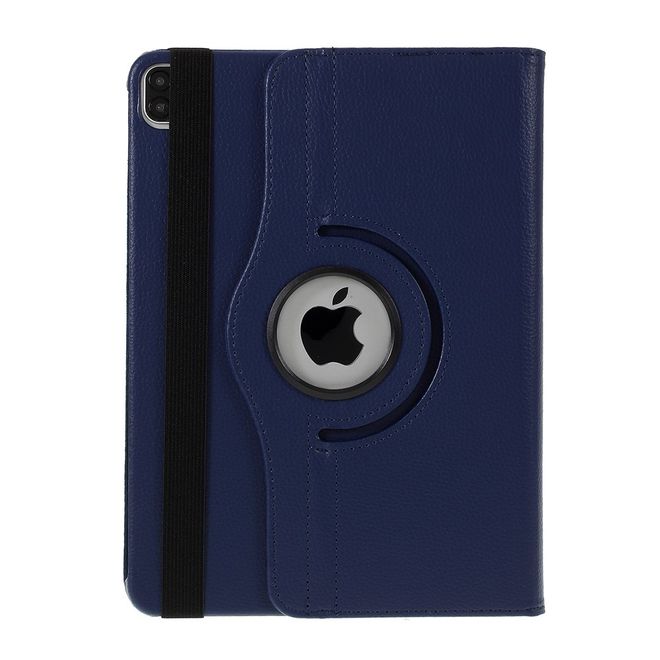 iPad Air (2022) / iPad Air (2020) Hülle - 360° rotierbares Case aus Leder - dunkelblau