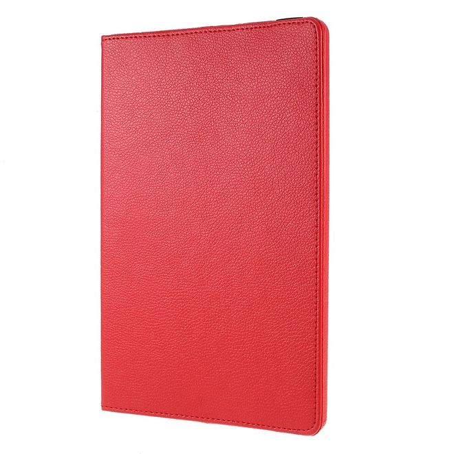 Samsung Galaxy Tab S8+ Hülle - 360° rotierbares Case aus Leder - rot