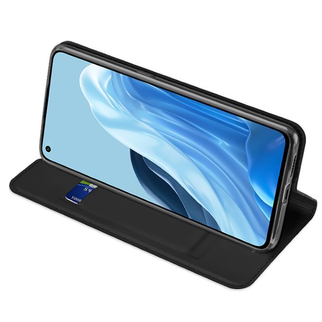 Dux Ducis - Oppo Reno7 5G / Find X5 Lite Hülle - Handy Bookcover - Skin Pro Series - schwarz