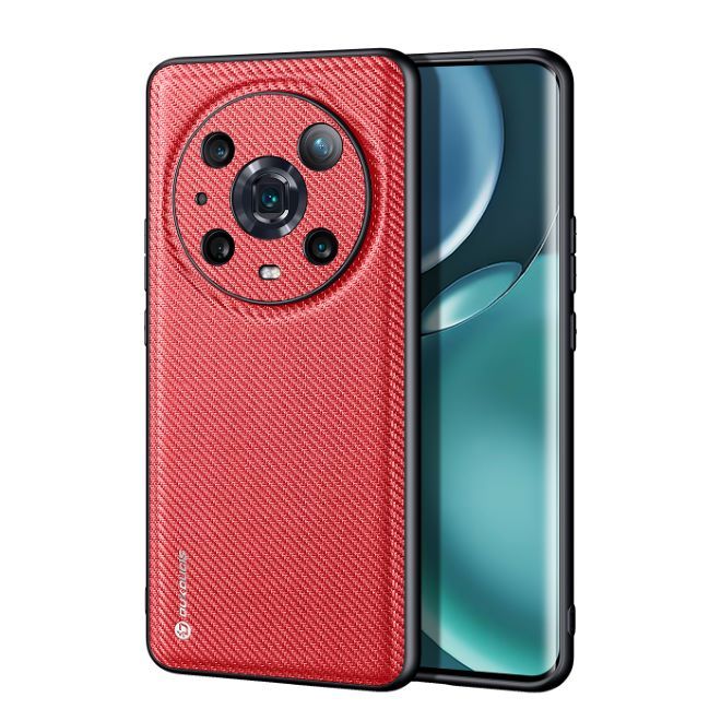 Dux Ducis - Honor Magic4 Pro Hülle - Schickes Hardcase - Fino Series - rot