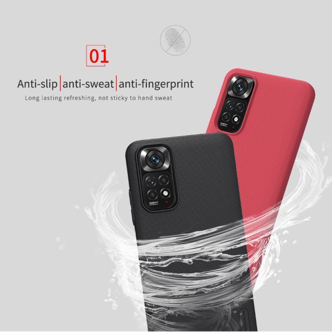 Nillkin - Xiaomi Redmi Note 11S Hülle - Kunststoff Case - Super Frosted Shield Series - blau