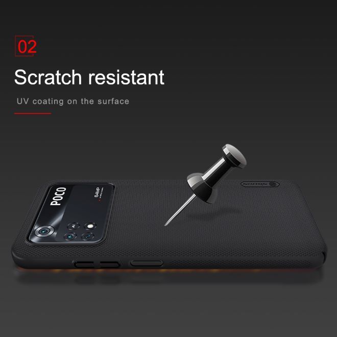 Nillkin - Xiaomi Poco M4 Pro 5G Hülle - Kunststoff Case - Super Frosted Shield Series - schwarz