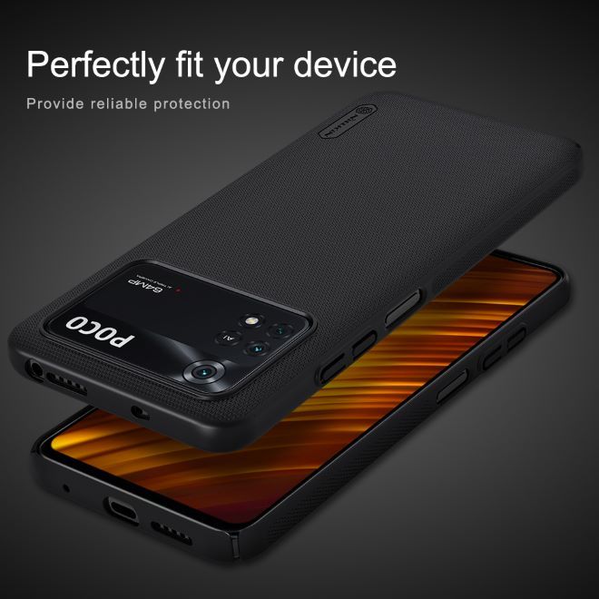 Nillkin - Xiaomi Poco M4 Pro 5G Hülle - Kunststoff Case - Super Frosted Shield Series - schwarz