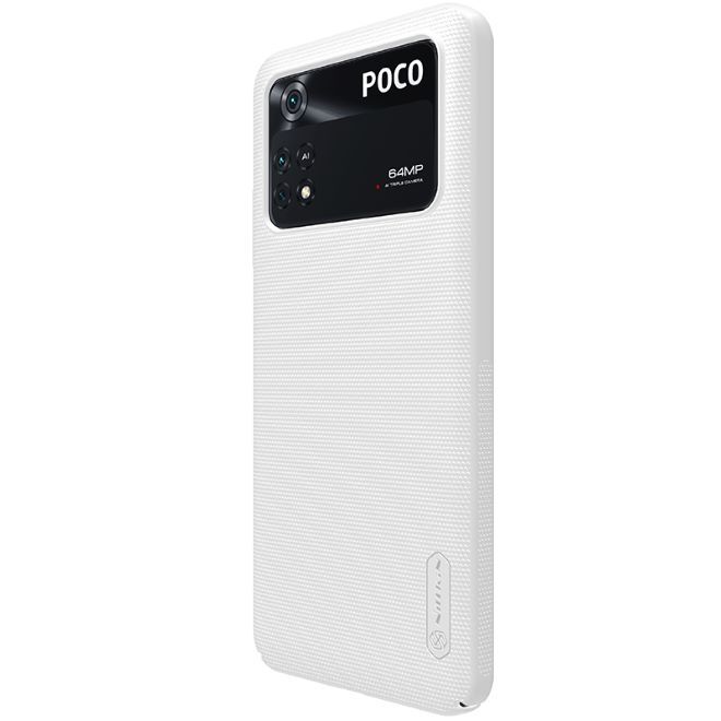 Nillkin - Xiaomi Poco M4 Pro 5G Hülle - Kunststoff Case - Super Frosted Shield Series - weiss