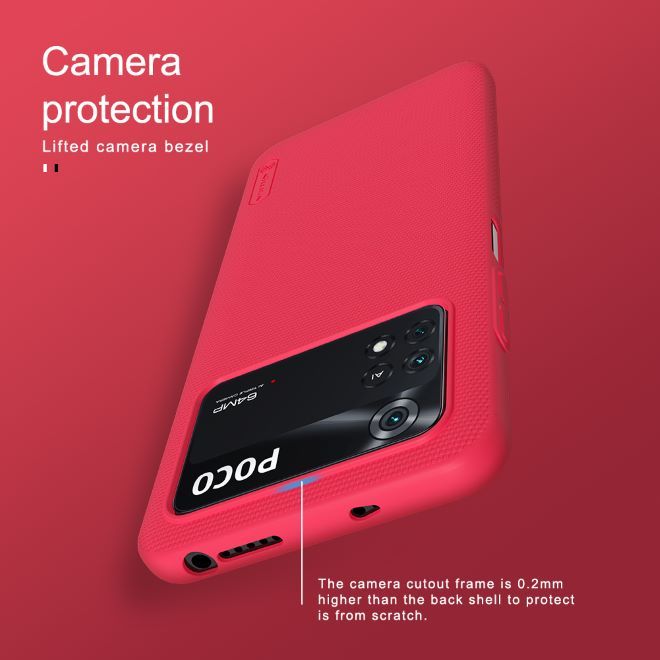 Nillkin - Xiaomi Poco M4 Pro 5G Hülle - Kunststoff Case - Super Frosted Shield Series - weiss