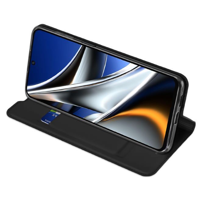 Dux Ducis - Xiaomi Poco X4 Pro 5G Hülle - Handy Bookcover - Skin Pro Series - schwarz